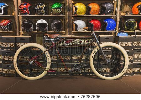 Bicycle On Display At Eicma 2014 In Milan, Italy
