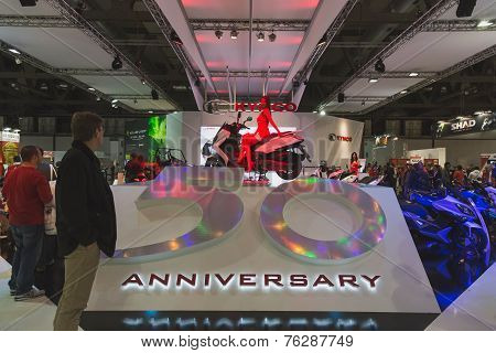 People At Eicma 2014 In Milan, Italy