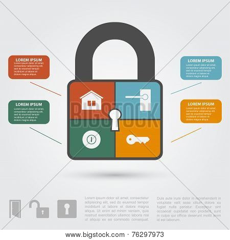 Lock Infographic