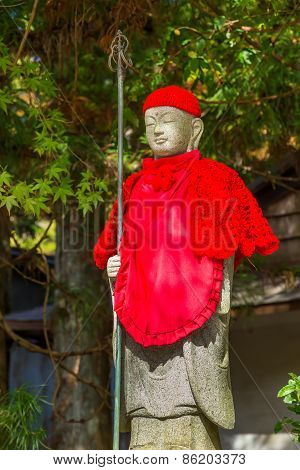 Japanese Buddha Statues (Jizo Bodhisattva) at Koyasan (Mt. Koya) area