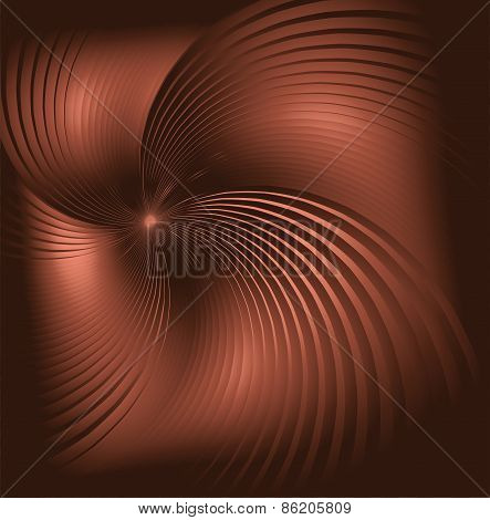 Brown wave swirl background