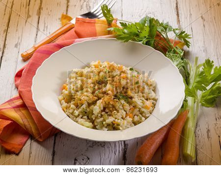 risotto with bottarga ( tuna eggs)