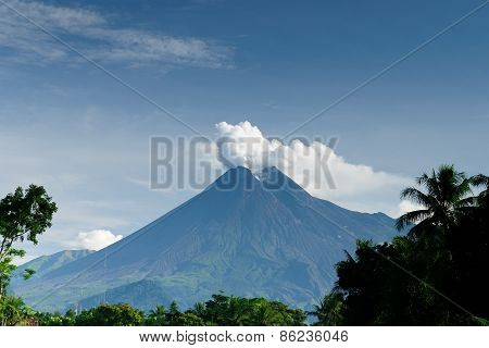 Still Active Merapi Volcano