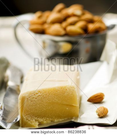 Piece Of Crude Marzipan.