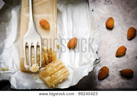 Piece Of Crude Marzipan.