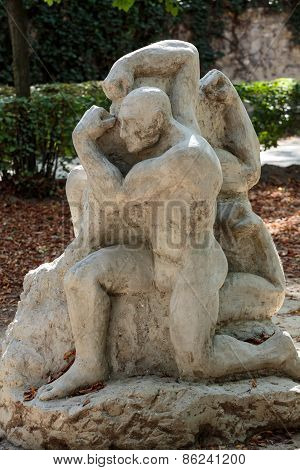 Statue in Rodin Museum in Paris. France