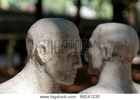 Statue in Rodin Museum in Paris. France