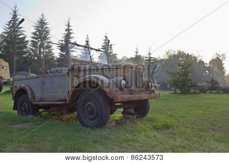 Old military off-road vehicle