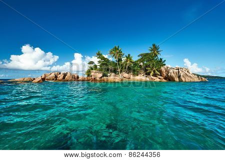 Beautiful St. Pierre Island at Seychelles