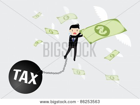 Businessman Tax Concept.