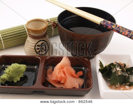 set di cibo giapponese