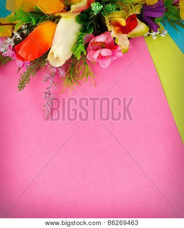 arrangement of artificial flowers