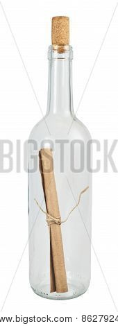 Bottle with a message inside