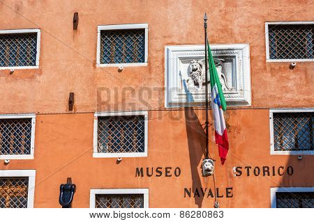 Venice, Italy - Mar 19 - Venice Naval  History Museum  ( Italian : Museo Storico Navale Di Venezia)