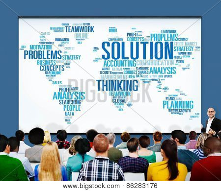 Solution Success Sloved Decision Strategic Progress Concept