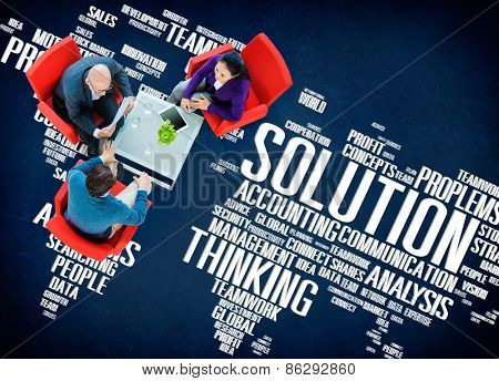 Solution Success Sloved Decision Strategic Progress Concept