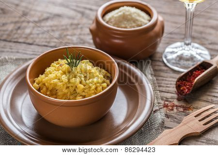 Risotto With Saffron And Parmesan