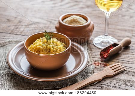 Risotto With Saffron And Parmesan