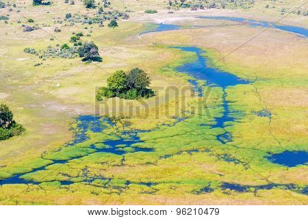 Okavango Delta Aerial View