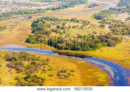 Okavango Delta Aerial View