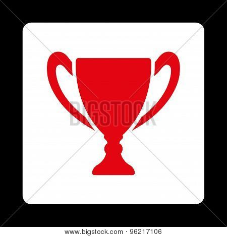 Cup Flat Icon From Award Buttons Overcolor Set