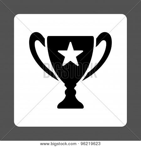 Trophy Flat Icon From Award Buttons Overcolor Set