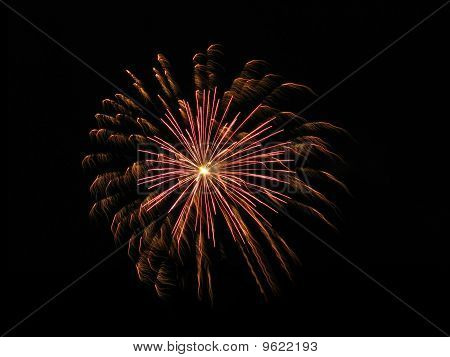 Fuochi d'artificio colorato e vivace