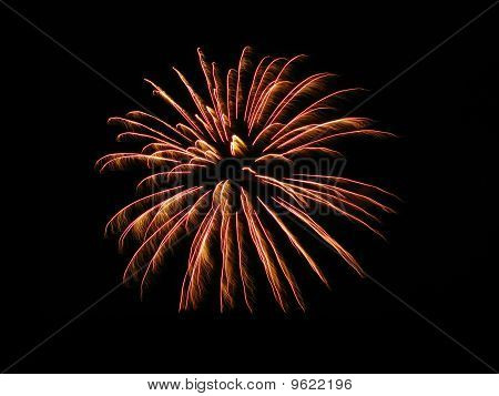 Fuochi d'artificio colorato e vivace