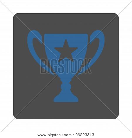 Trophy Flat Icon From Award Buttons Overcolor Set