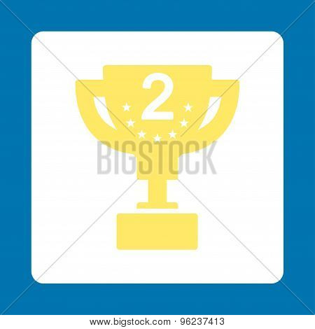 Second prize icon from Award Buttons OverColor Set