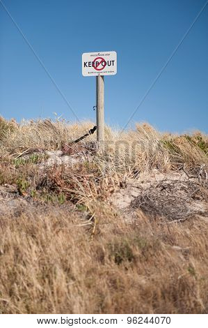 Keep Out Sign