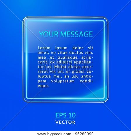 Glass frame for your design