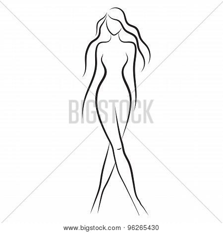 Beautiful nude woman
