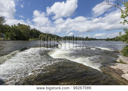 Waterfalls with a nice sky