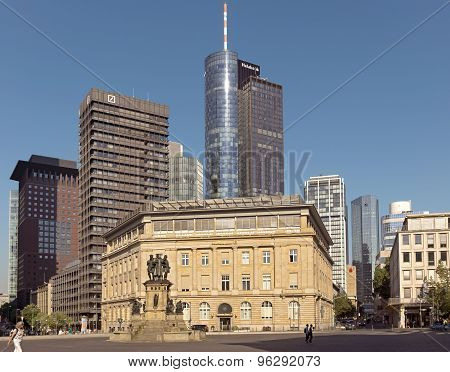 Deutsche Bank And Main Tower Skyscraper