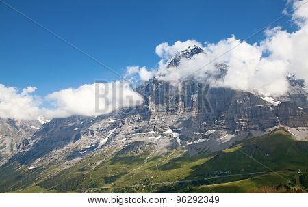 Eiger mountain in the Jungfrau region