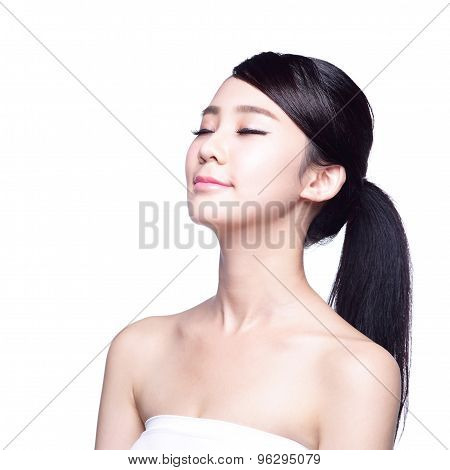 Beautiful Skin Care Woman Face