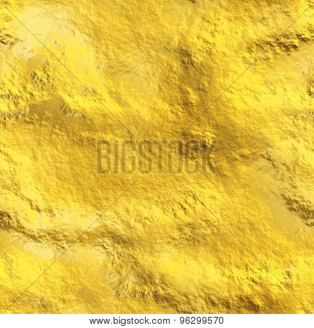 Seamless tileable gold texture. Luxury precius metal. Abstract realistic patterned background.