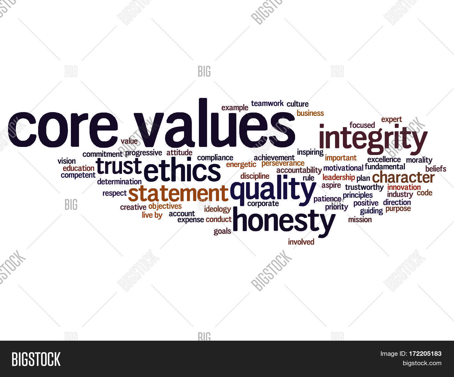 Conceptual Core Values Image & Photo (Free Trial) | Bigstock