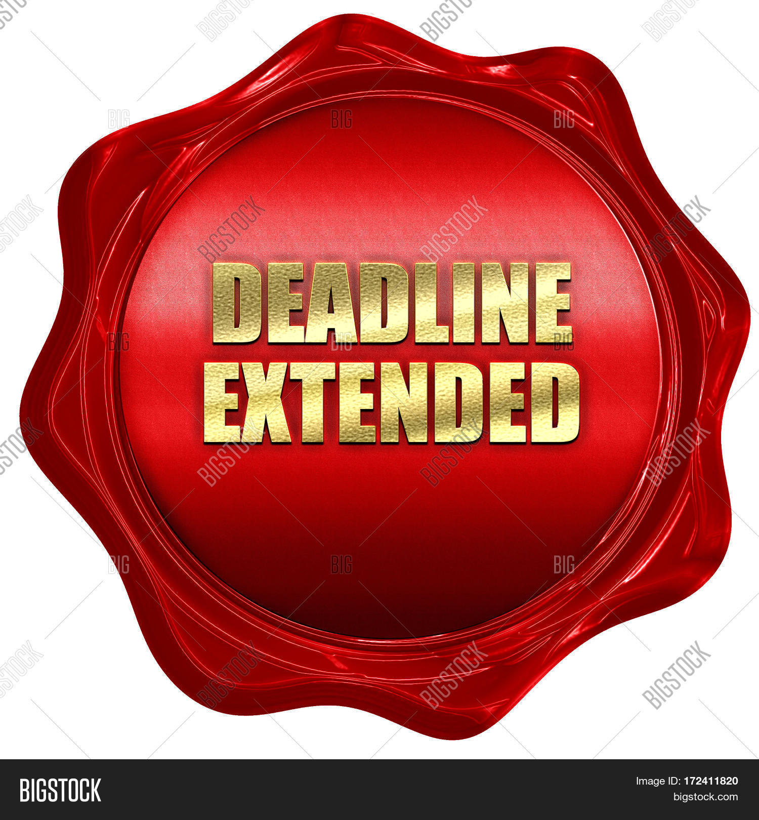 Deadline Extended, 3D Image & Photo (Free Trial) Bigstock