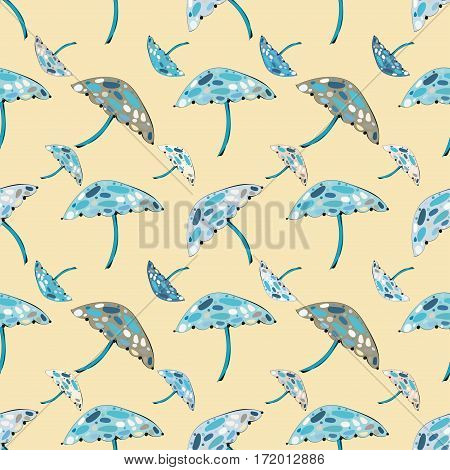Abstract  mushroom seamless pattern background. Vector illustration.