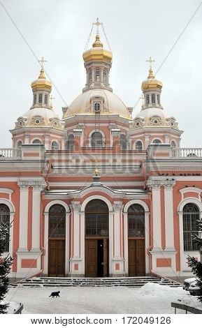 Cross Cossack Cathedral in St. Petersburg in Rossia