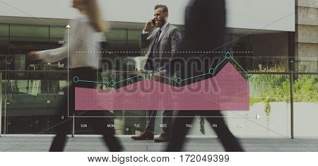 Statistic Development Information Graph Illustration