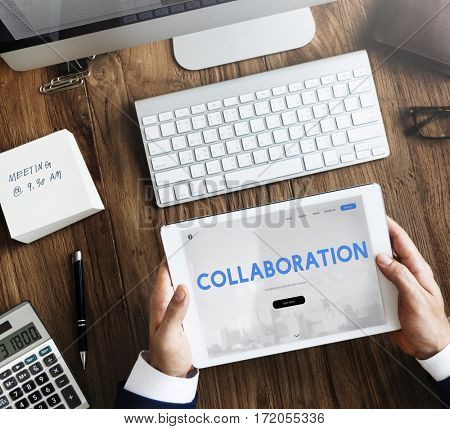 Collaboration Corporate Business Word