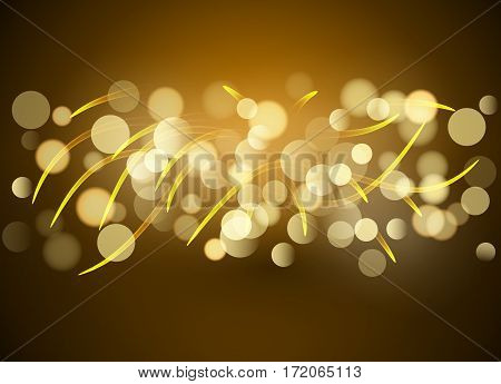 Vibrand vector lines light effect background. Glowing magic lines in motion.