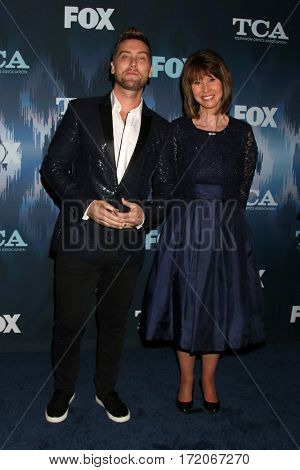 LOS ANGELES - JAN 11:  Lance Bass, Diane Bass at the FOXTV TCA Winter 2017 All-Star Party at Langham Hotel on January 11, 2017 in Pasadena, CA