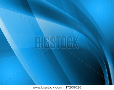 Sfondo astratte onde blu, rendering 3d