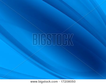 Sfondo astratte onde blu, rendering 3d