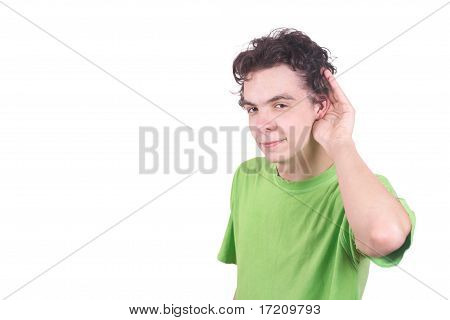 Il ragazzo sente