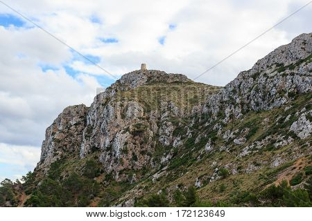 Watchtower Talaia D'albercutx At Cap De Formentor, Majorca, Spain
